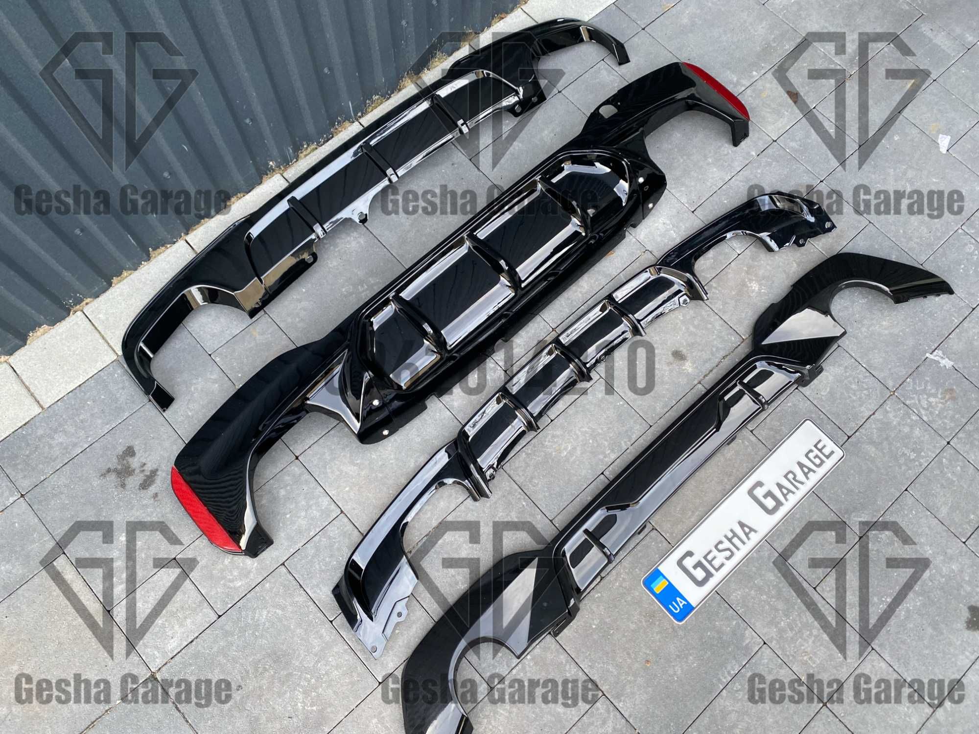 Дифузор заднего бампера сплитер юбка БМА BMW g30f90g11g12g01g02f30G20