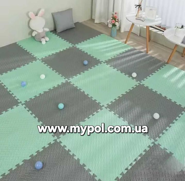 Мягкий пол, пазлы, коврик пазл, килимок пазл, термо коврик