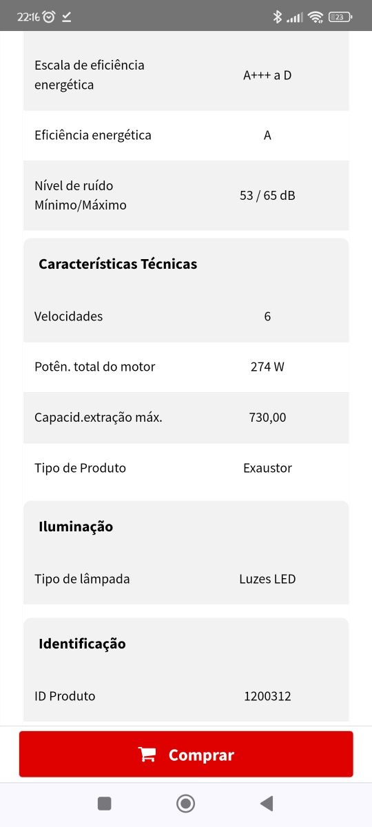 Exaustor Teka 6815 Plus