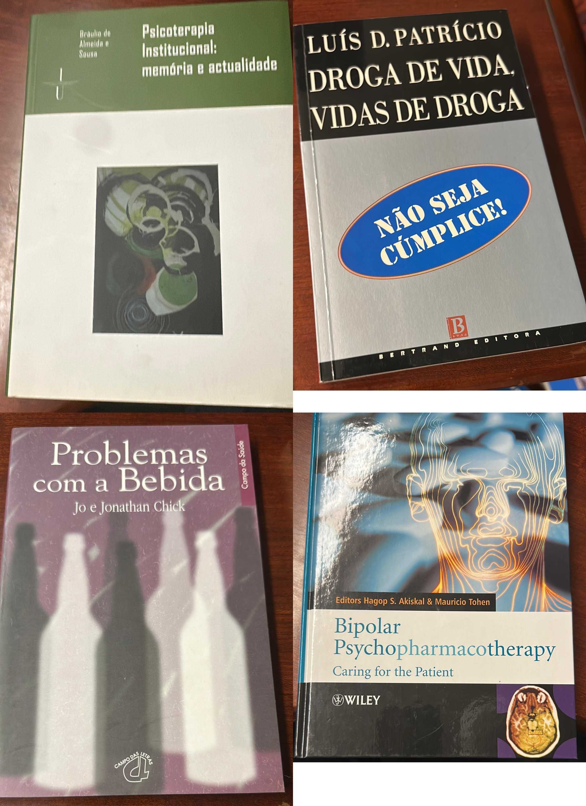 Livros de Psiquiatria, Toxicodependência, Psicoterapia, etc