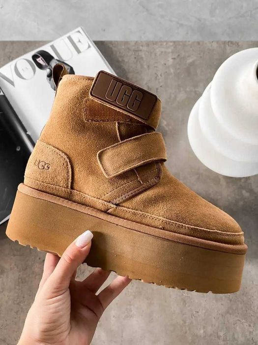 Угги/Угг/Уггі/Уги/Угі/UGG Australia Neumel Platform Chestnut/Овчина