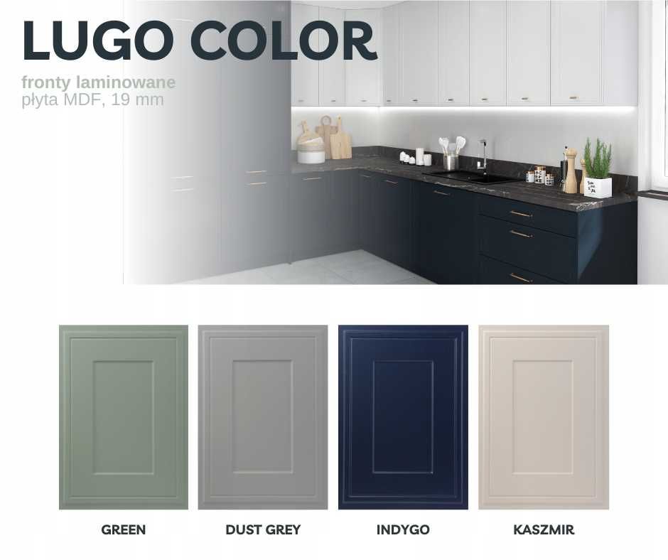 Kuchnia LUGO COLOR meble, szafki kuchenne TRANSPORT wycena [DW]