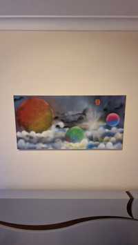 QUADRO - PLANETAS feito com spray