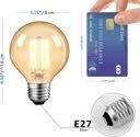 Żarówki MASTERY MART LED E27 G80 6 szt ciepła biel F vintage 4W 400LM
