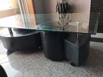 Mesa de centro em vidro