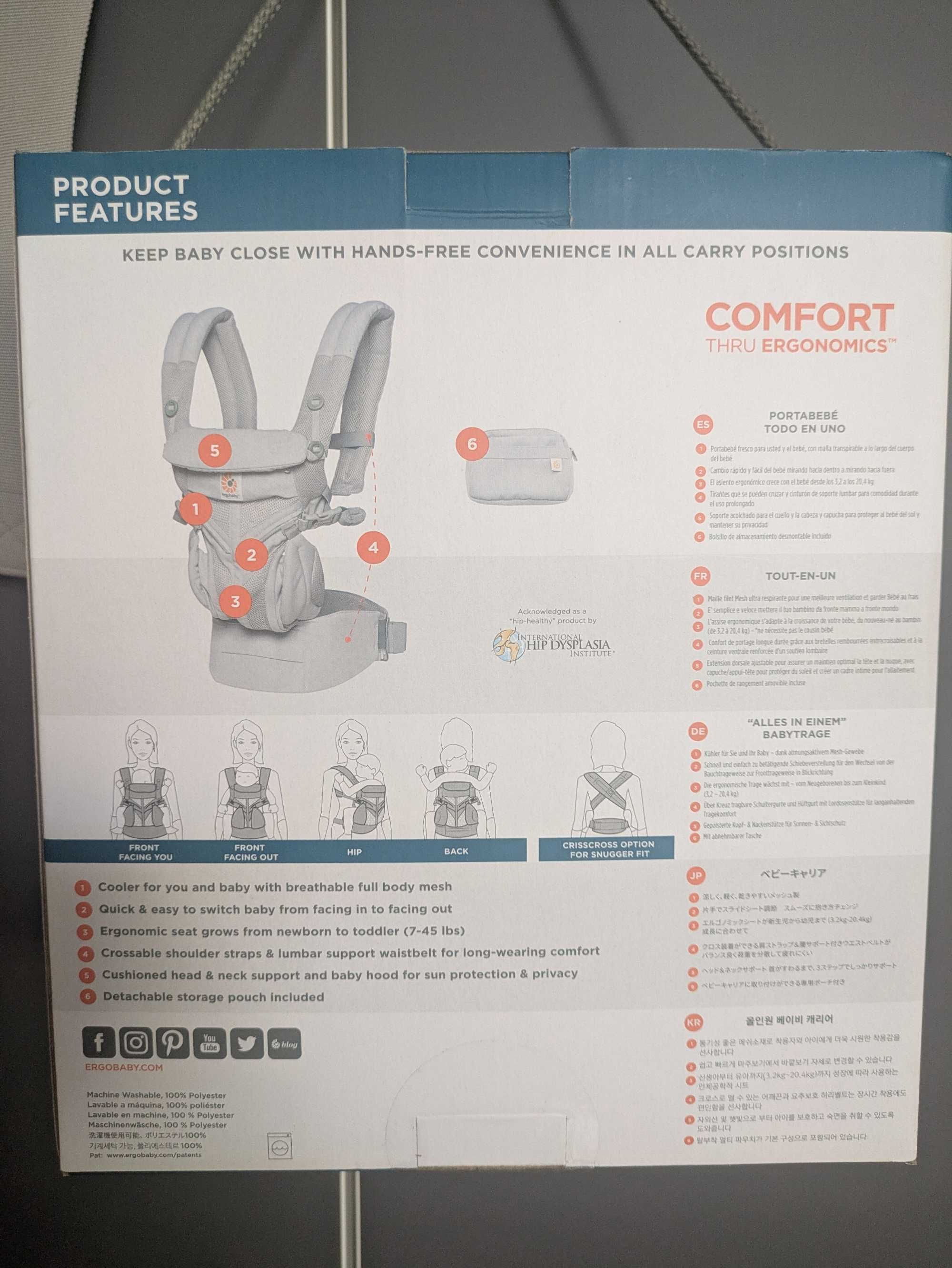 Ergobaby Omni 360 - Mochila porta bébé