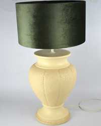 Lampa stołowa amfora ceramiczna kremowa Holandia poł.XXw
