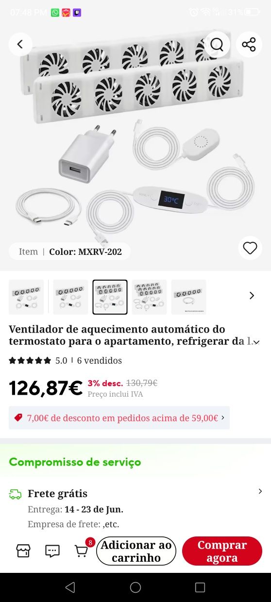 Ventilador para radiador