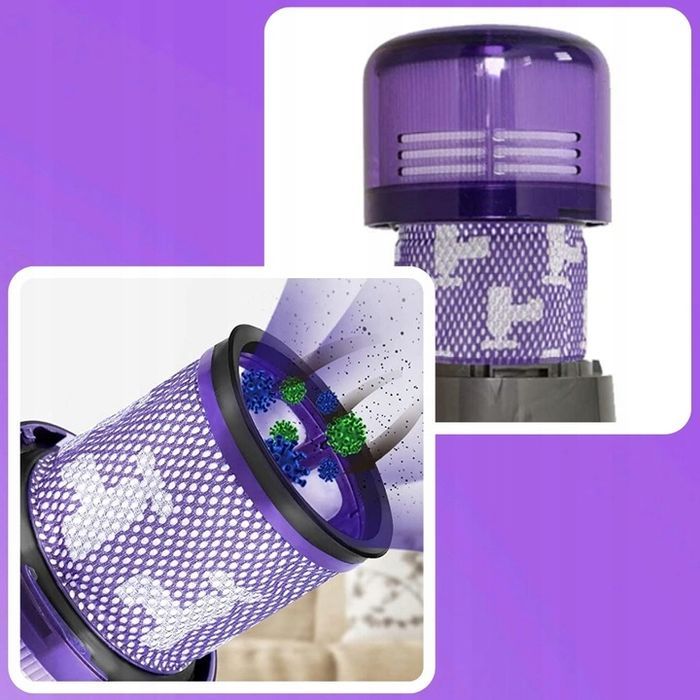 2x Filtr zmywalny Dyson V11 V15 SV14  Długotrwała Wydajność
