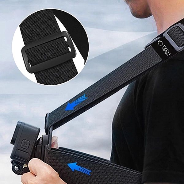 Tech-Protect Ga100 Chest Mount Gopro / Dji Black