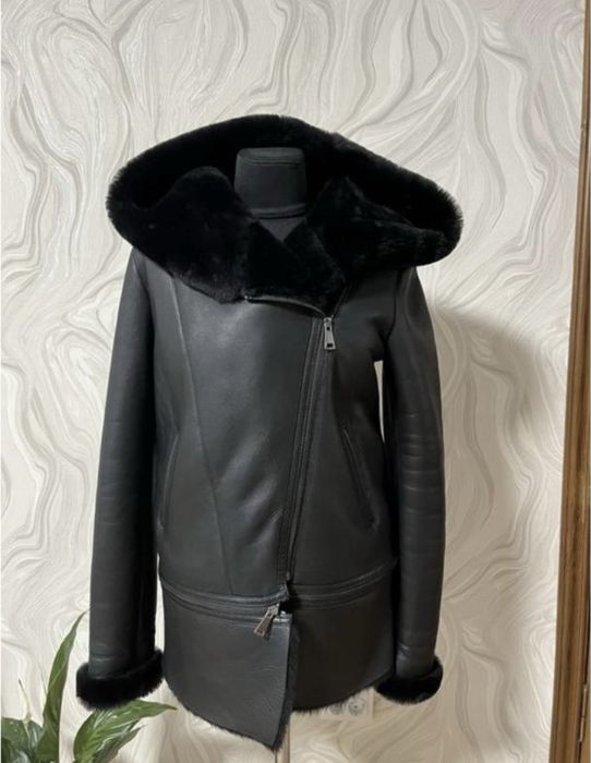 Натуральна шкіряна дублянка