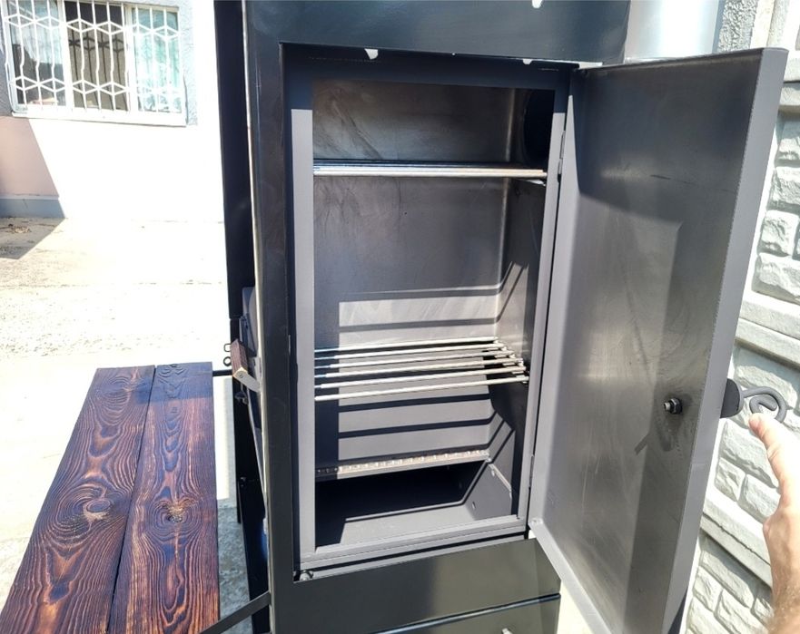 • ХИТ! • 4 мм! • Усиленный! Мангал с Крышей, с Коптильней и Печкой