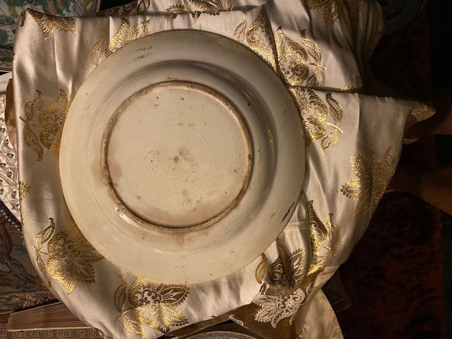Prato Faiança Portuguesa Séc XIX Miragaia 27 cm