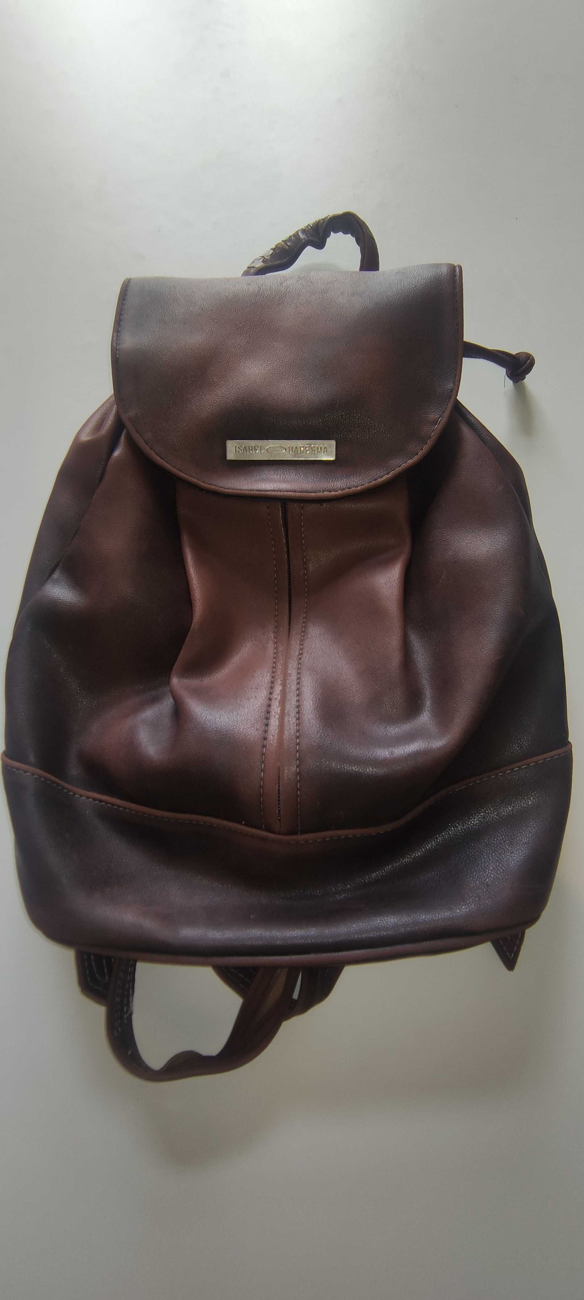 Mochila Vintage Couro Isabel Quaresma