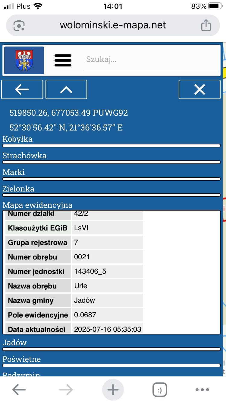 Sprzedam działkę w Urlach