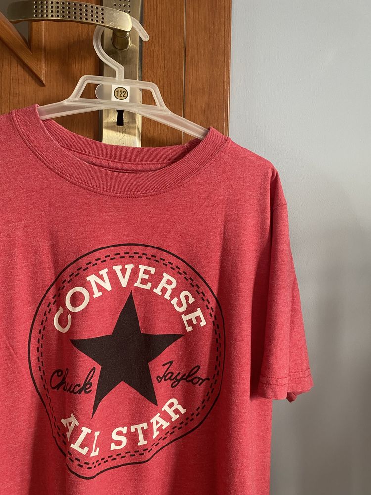converse bluzka koszulka bluza tshirt czerwony
