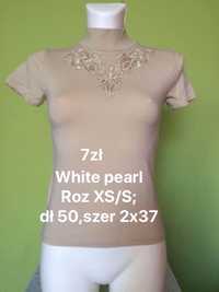 White pearl Roz XS/S; dł 50,szer 2x37