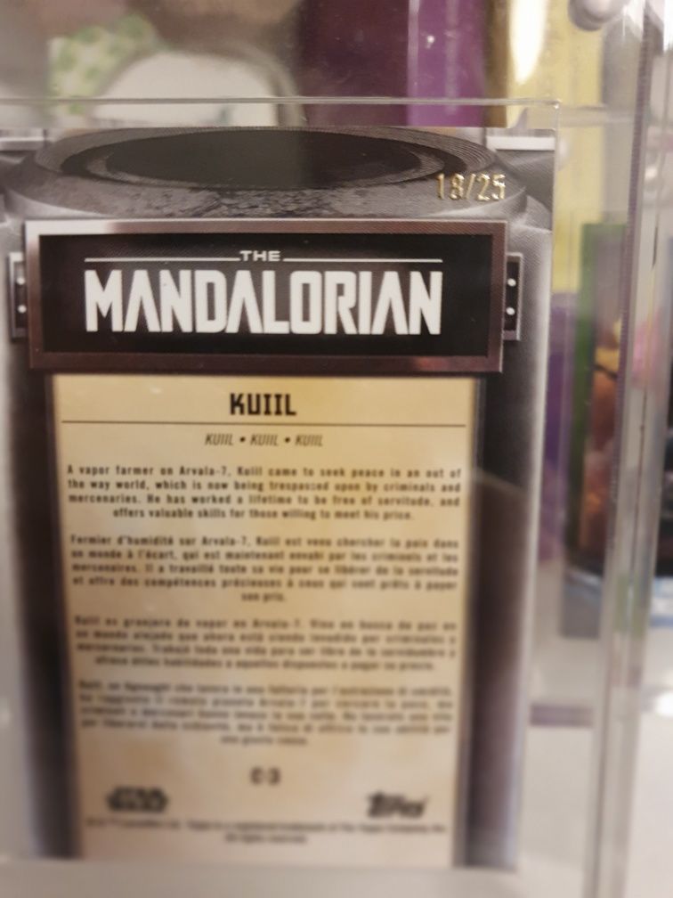 The Mandalorian - Coleção Topps - Carta rara