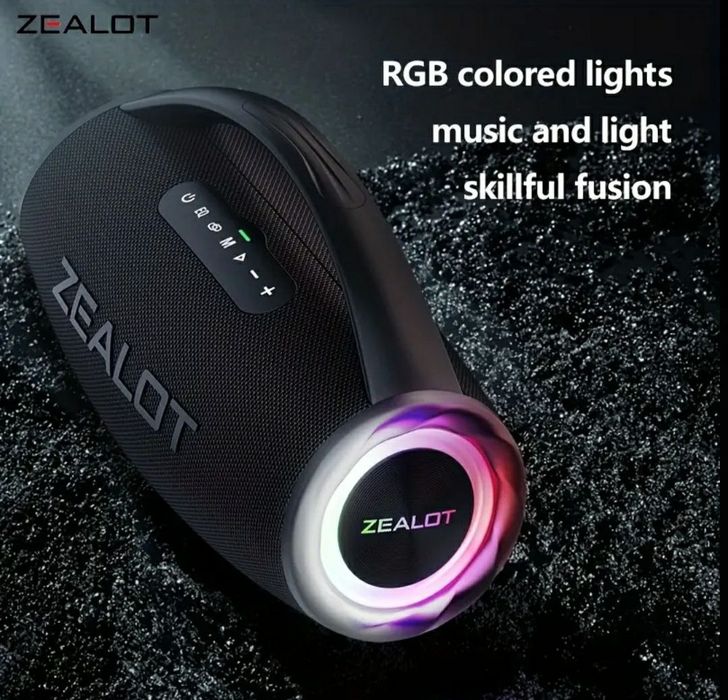 Bluetooth-колонка Zealot S97M с двумя беспроводными микрофонами,