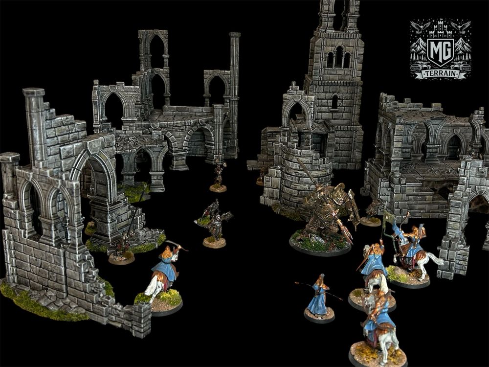 Zestaw Ruin Makiety do gry bitewnej lotrsbg mesbg saga bitewniaki