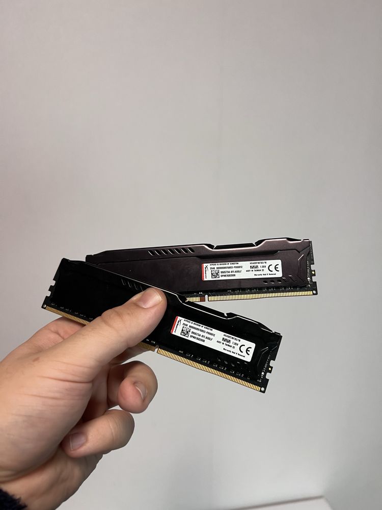 HyperX DDR4 32GB 2x16GB 3200Mhz, оперативна пам’ять, ОЗУ Fury Black