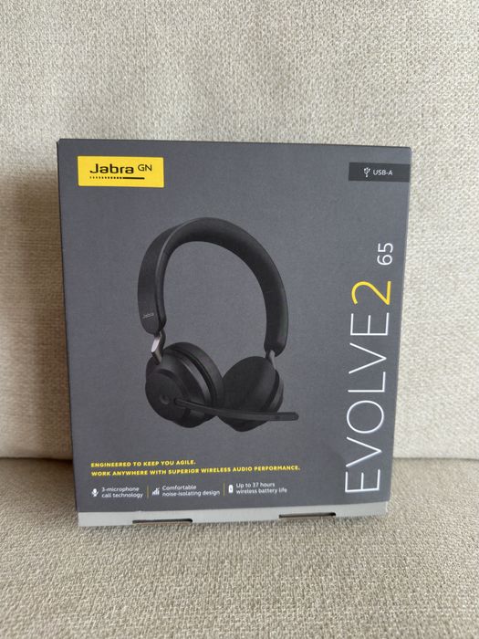Słuchawki bezprzewodowe z mikrofonem Jabra Evolve2 65
