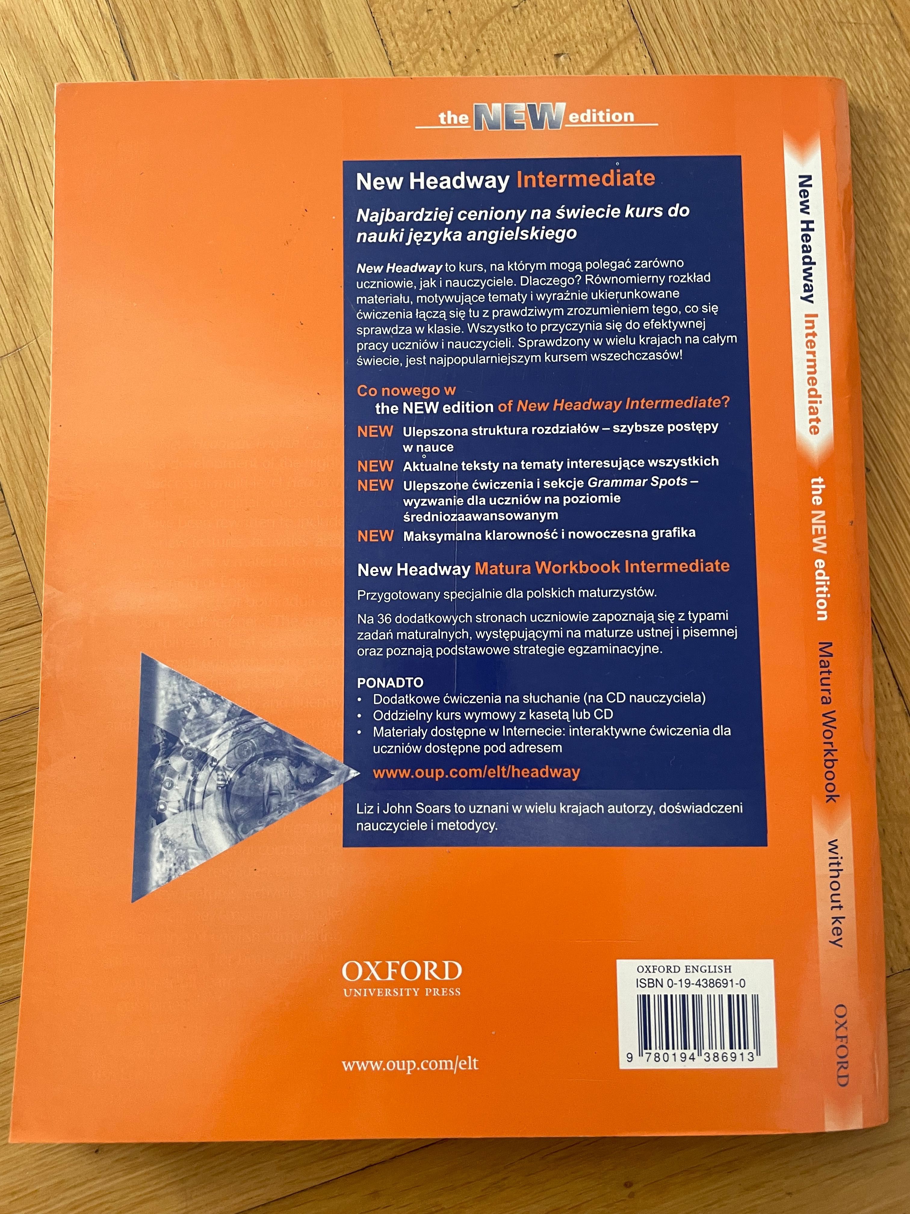 New Headway Matura Workbook.Angielski.Intermediate.Bez klucza odp.2008