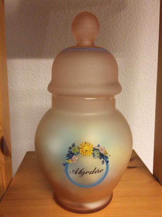 Frasco para algodão (vidro) - 27 cm