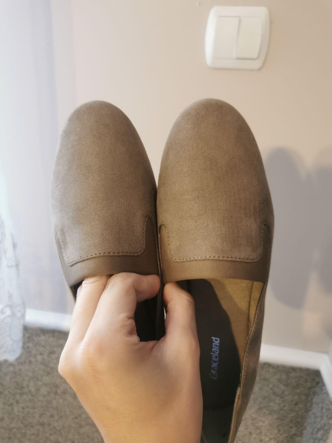 Mokasyny, Baletki, slip on, damskie  36