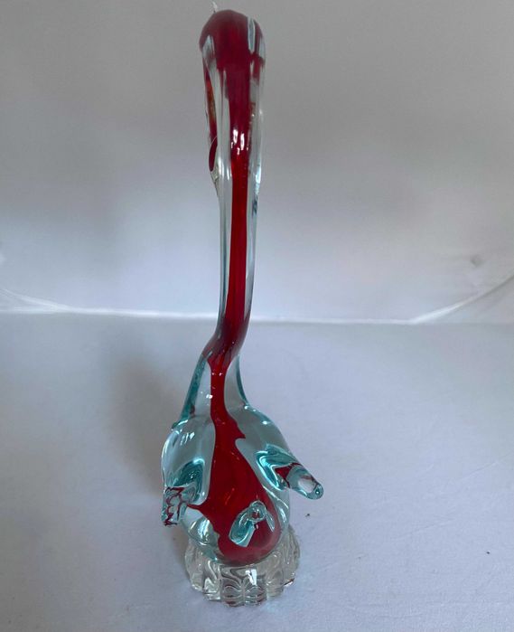 Szklana figurka czapli - Murano