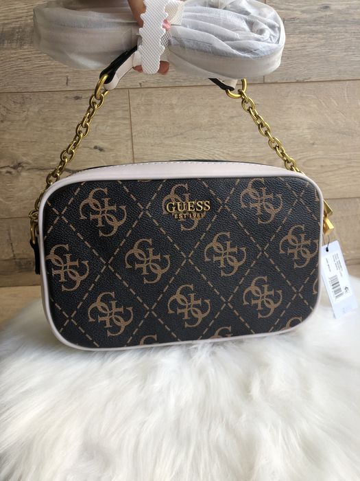 Сумка guess кросбоді коричнева