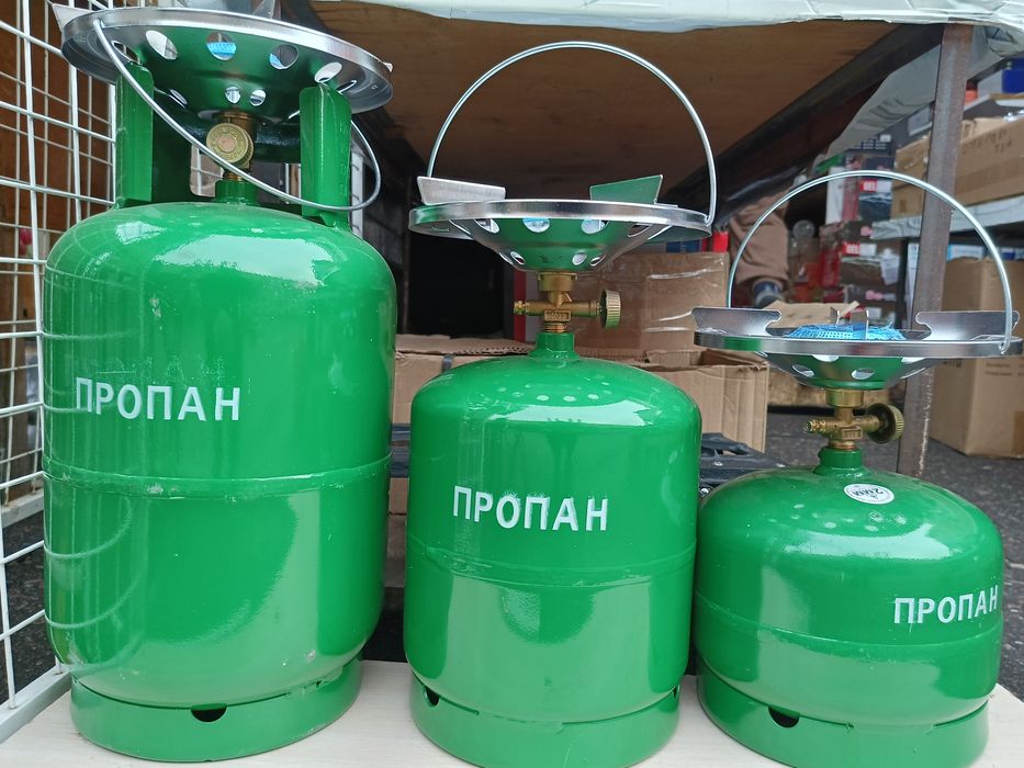 Газові балони ДСТУ 5л,8л,12л з пальником