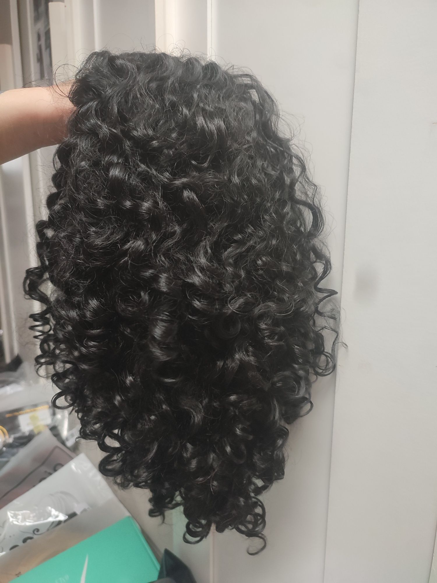 Peruka WIG lace front afro loki afroloki czarna cosplay jakość