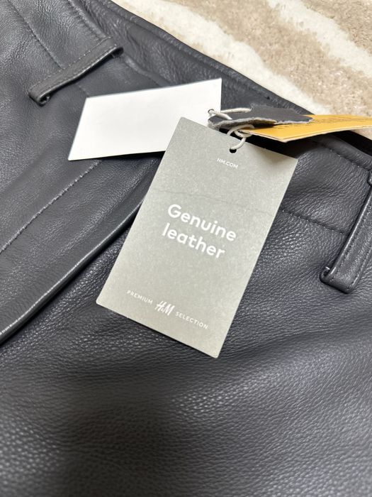 Ексклюзив, штани H&M із натуральної шкіри