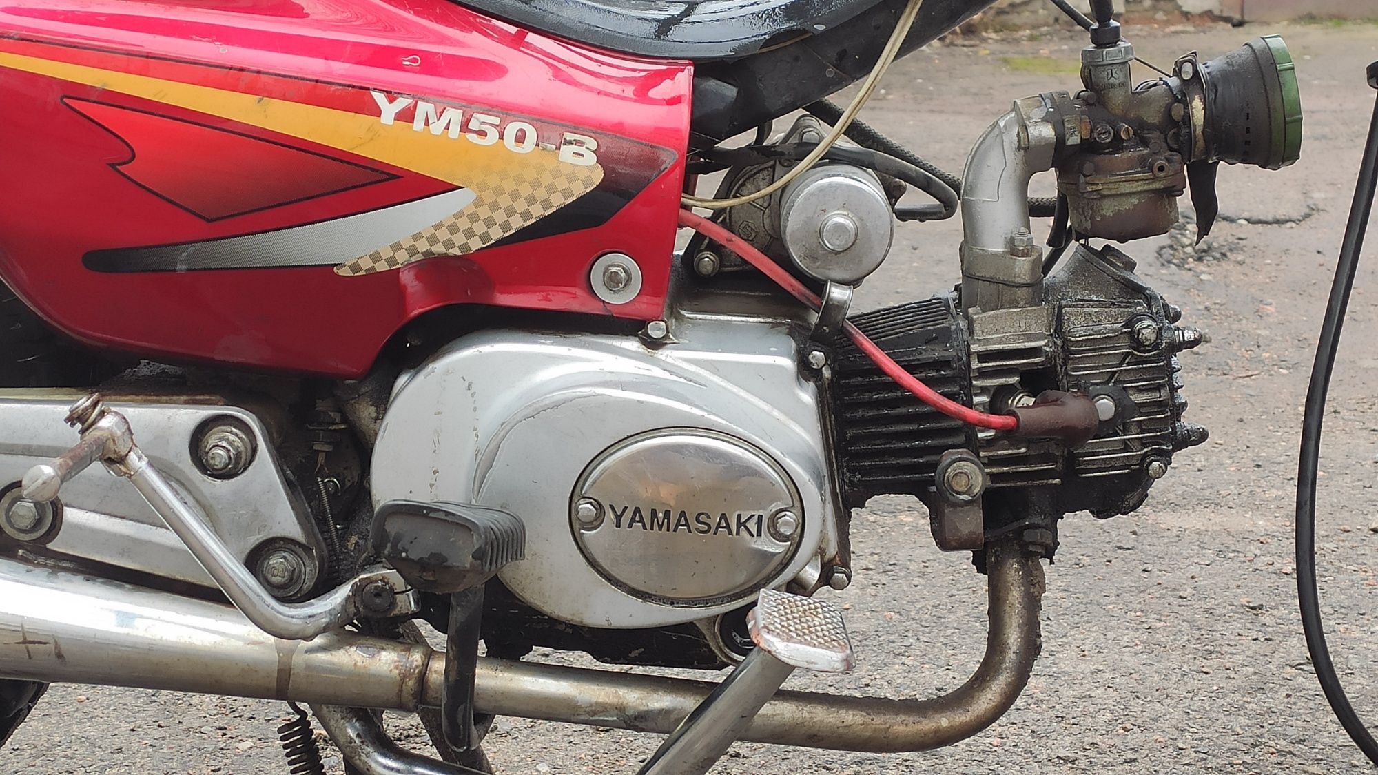 Мопед (Мотоцикл) YAMASAKI YM50, объём двигателя 80 см.