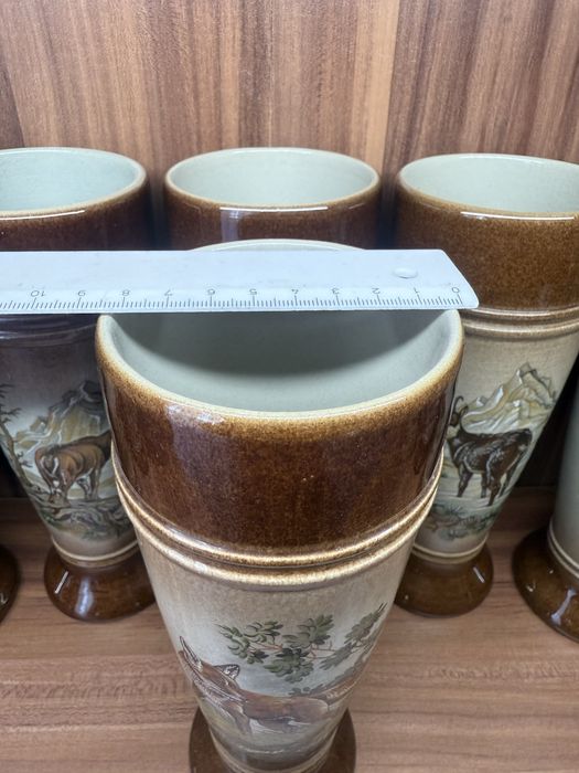 Винтажные керамические пивные бокалы производства GDR Германия