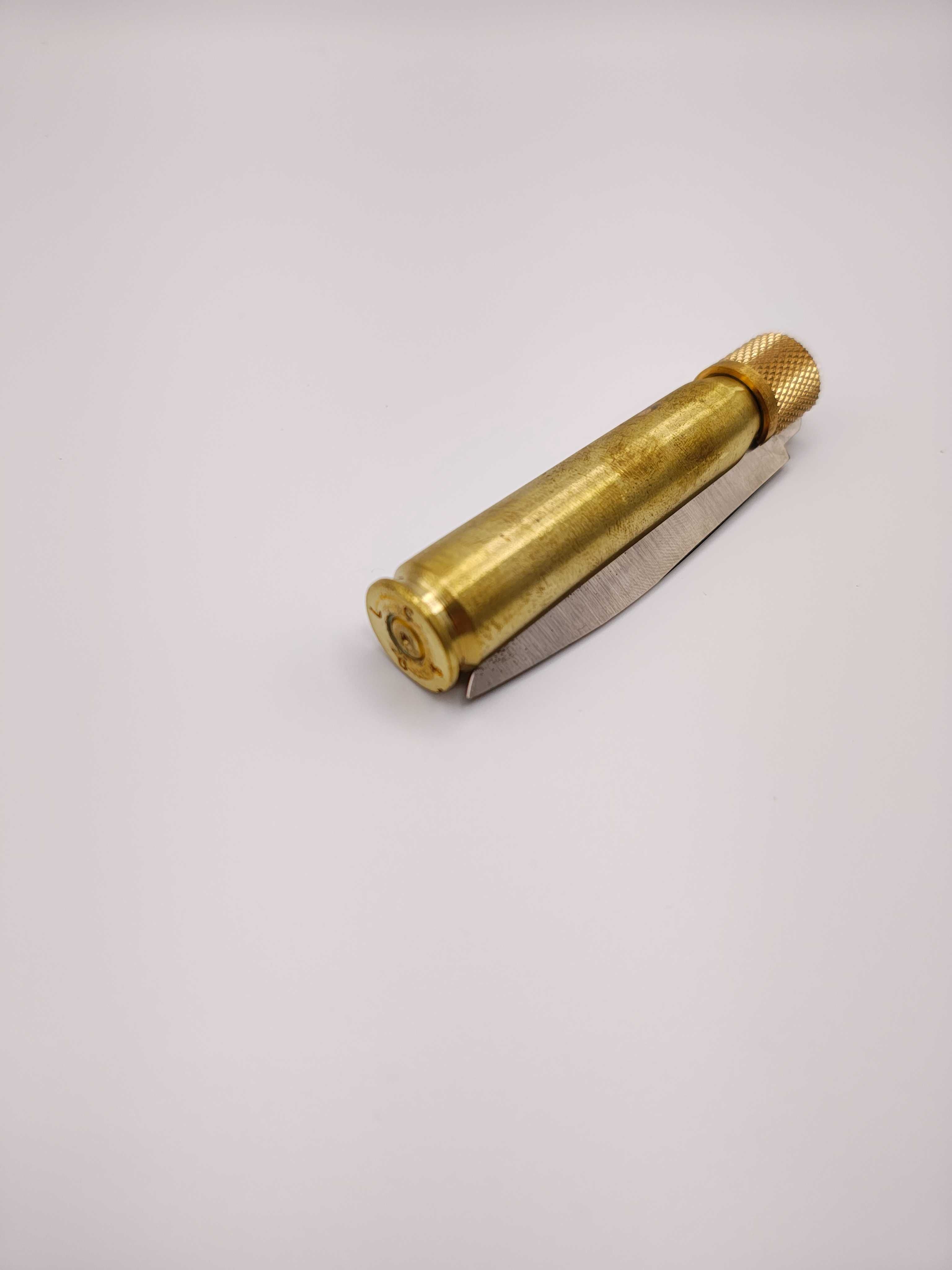 Navalha inox grande invólucro de bala José da cruz