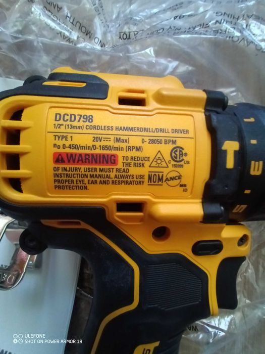 Dewalt DCD798 20V MAX Безщітковий шуруповерт з ударом