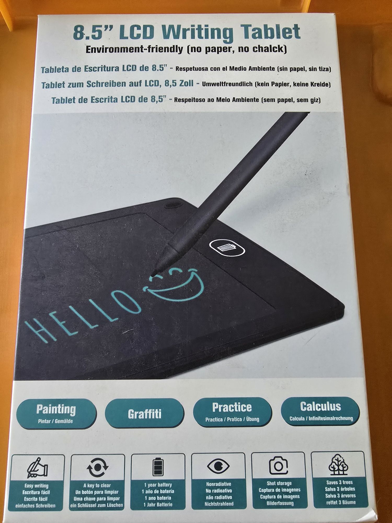 Tablet de escrita 8.5 Polegadas