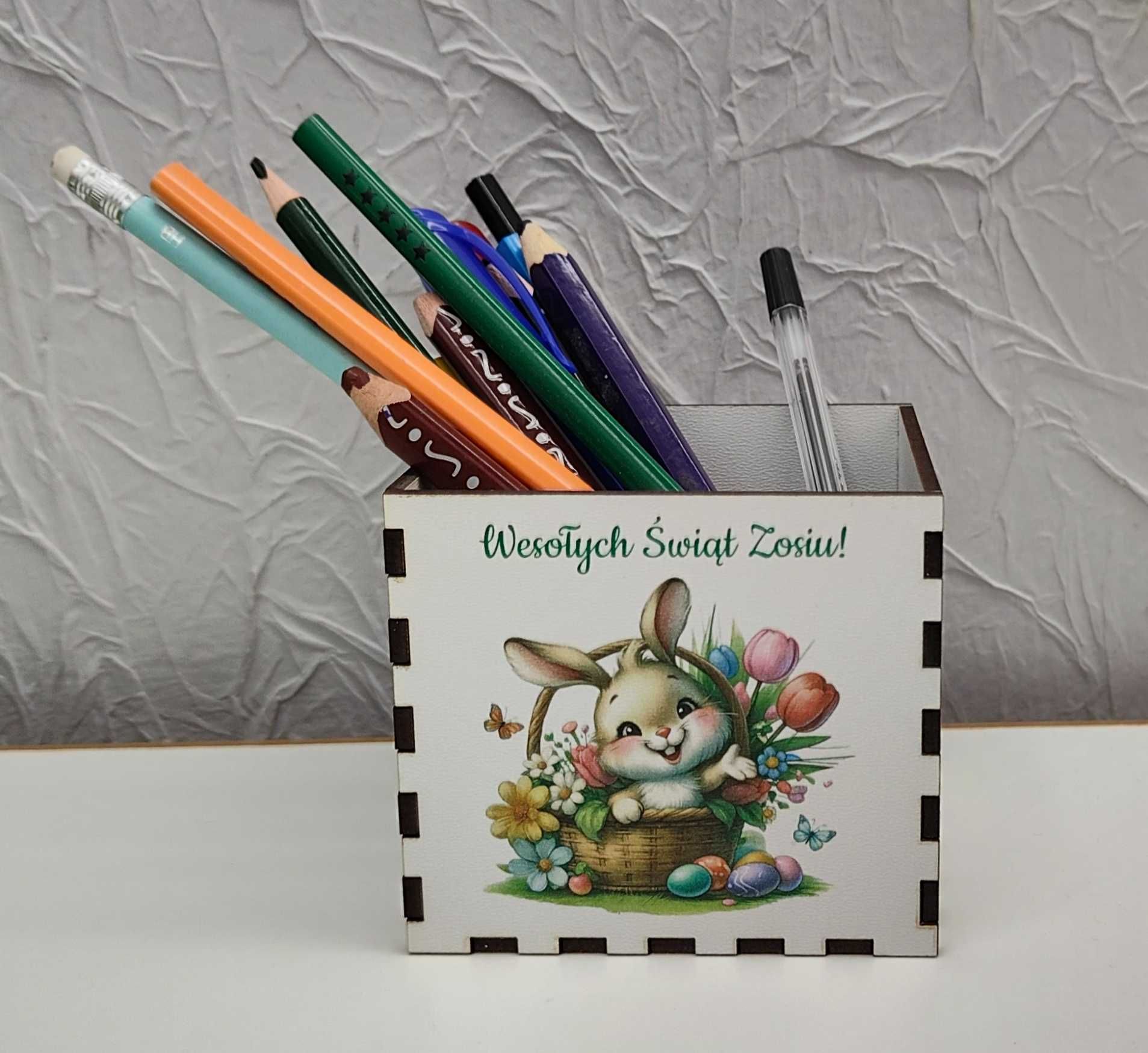 Organizer box pudełko na słodycze kredki przybornik Wielkanoc 12 wz