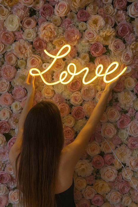 Neon led Love wesele ślub