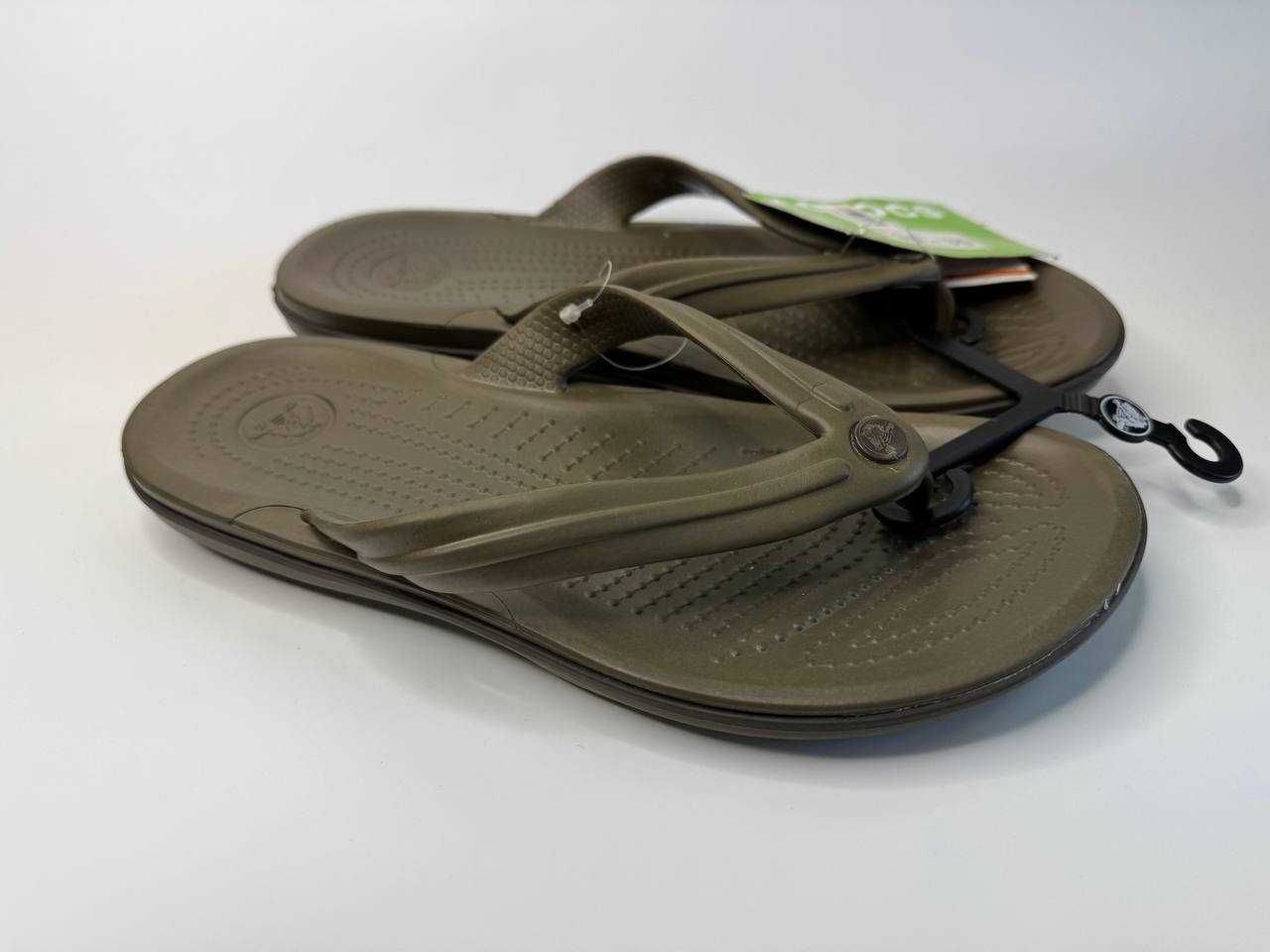 Crocs Crocband Flip walnut Крокси М4/W6 М7/W9 М9/W11 Уцінка! №10089