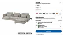 sofa narożnik kanapa IKEA Soderhamn