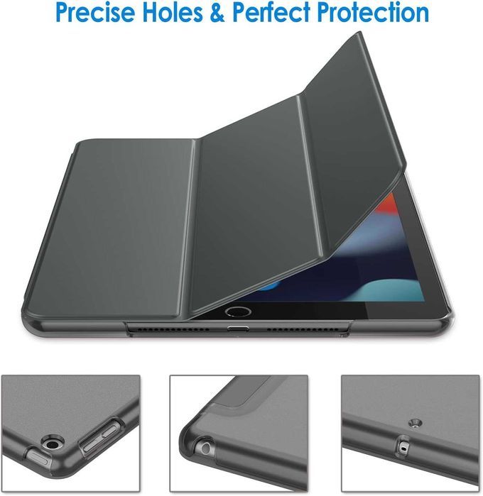 JETech etui do iPad 7/8/9 10,2 " 2019/2020/2021 stojak  cienkie szare