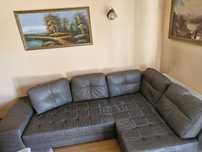 Sofa narożna 295x169 z Agata Meble szara z funkcją spania