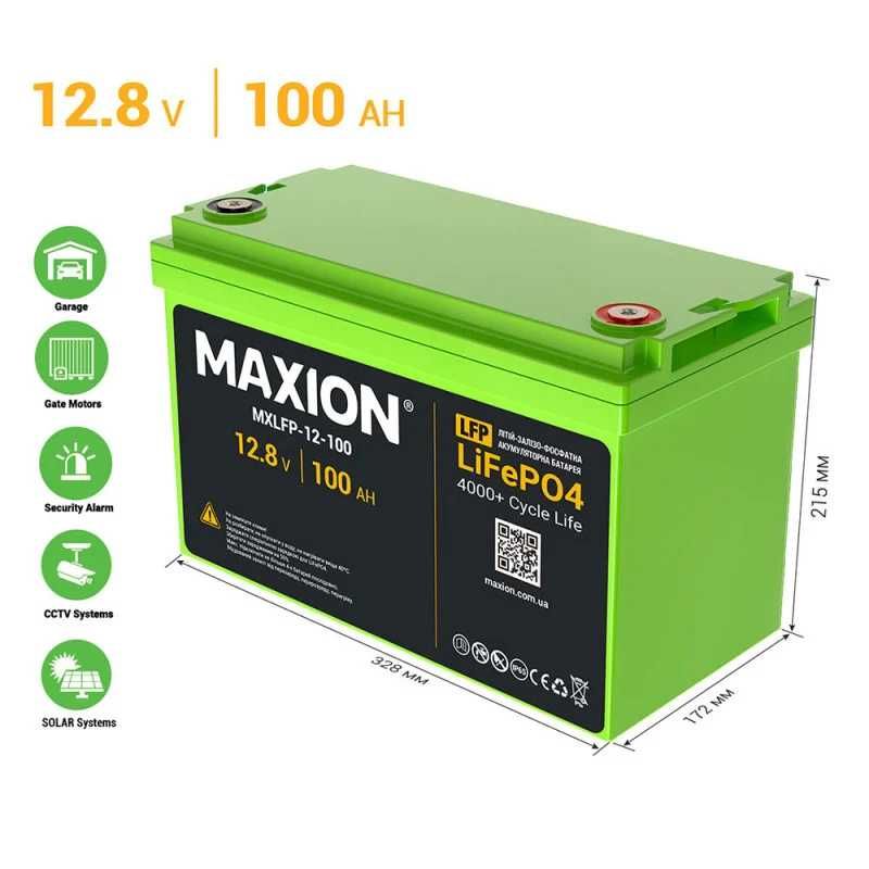 Акумулятори MAXION LiFePO4 MXLFP-12-100 (1280W*h)