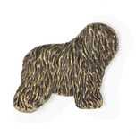 Polski owczarek nizinny pin posrebrzony Art-Dog