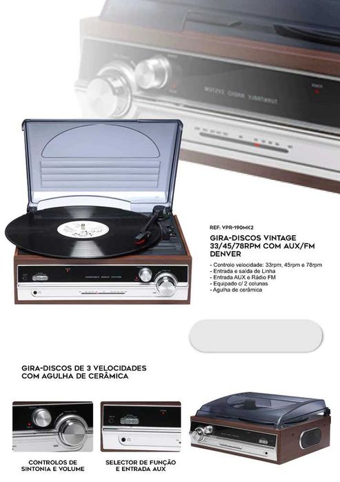 GIRA-DISCOS VINTAGE DENVER