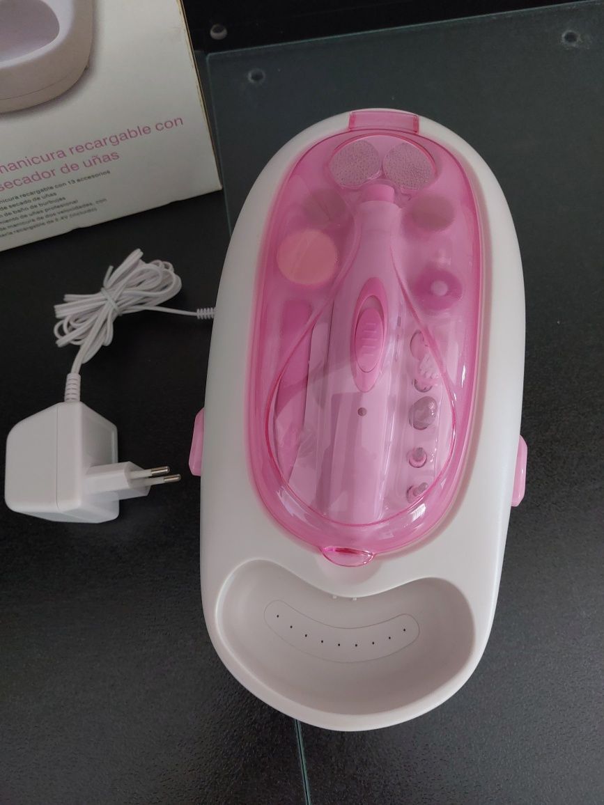 Kit de manicura recarregável