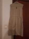 Vestido comprido em algodão beije